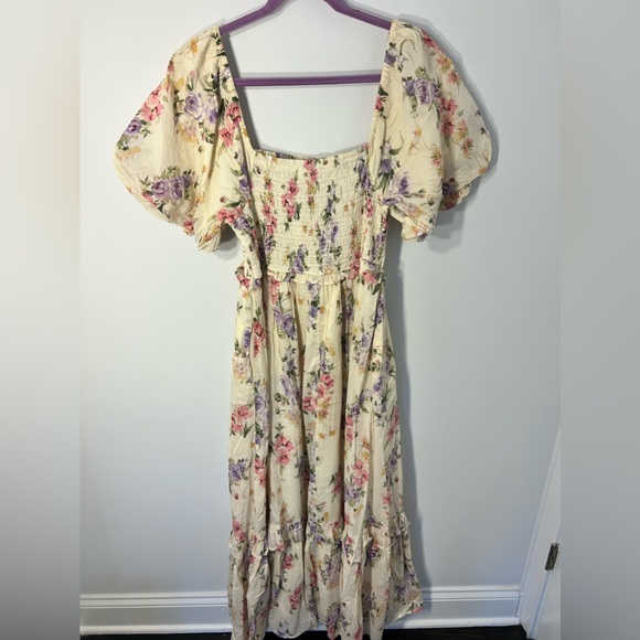 Gap × LoveShackFancy Floral Puff Sleeve Maxi Dress - Picture 2 of 4